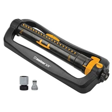 Melnor 65167AMZ XT Turbo Oscillating Sprinkler, 4,500 sq. ft.3-Way,Black, Yellow