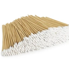 500 ct Gun Cleaning Swabs - Lint-Free Pointed Tip Cotton Swabs for Precision Cle