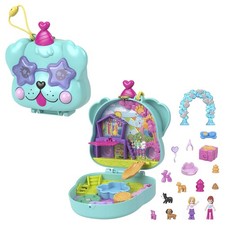Polly Pocket Doggy Birthday Bash Playset with Micro Dolls and Accessories