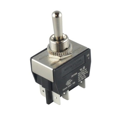 BULGIN ARCOLECTRIC C3972BB Kipptaster, IP67, 2-polig, (EIN)-AUS-(EIN), 16A, 250V