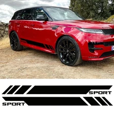For Land Rover Range Rover Sport Glossy Black Side Skirt  Stripe Decal Sticker