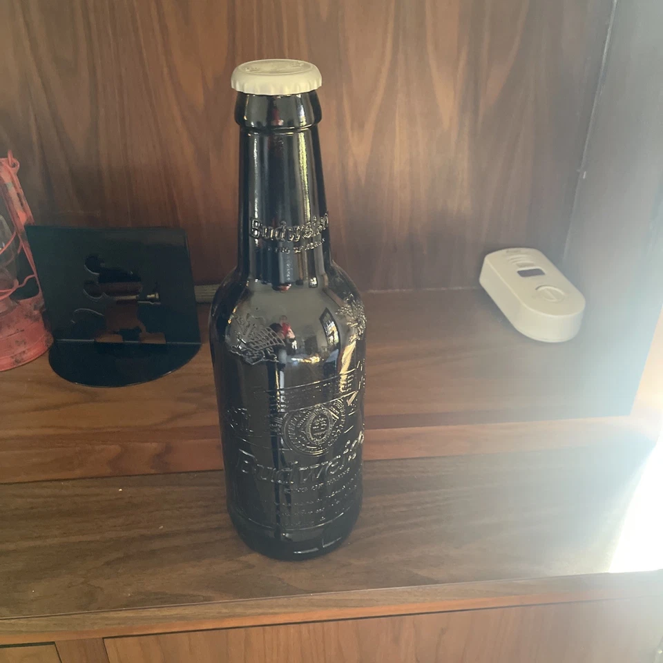 Botella de vidrio Budweiser grande Dale Earnhardt Jr. 8 141/2" 2000 NASCAR Winston Cup Foto 3 de 3