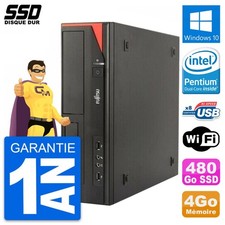 PC Fujitsu Esprimo E520 E85+ DT Intel G3220 RAM 4Go SSD 480Go Windows 10 Wifi