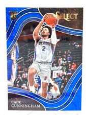 2021-22 Panini Select - Courtside Cade Cunningham #288 Blue Shimmer Prizm (RC)