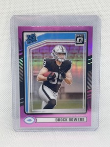 2024 Panini Donruss Optic Pink Preview Brock Bowers #394 Raiders (RC)