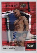 2022 Upper Deck Allure AEW Red Auto Malakai Black #56 Auto v7j
