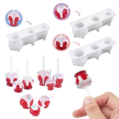 Artistic Silicone Keychain Mold Fruit Candy Design Resin Jewelry Crafting Gift