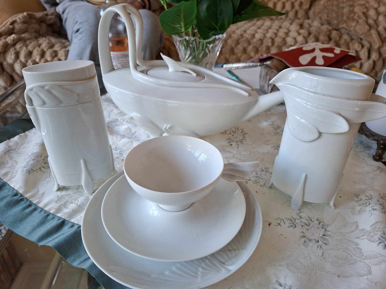 Etwas Besonderes! Kaffeegeschirr von Rosenthal Leda von Paul Wunderlich.