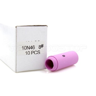 10N46 #8 Alumina Nozzle Cup 1''27/32 fit TIG weld Torch WP-17 WP-18 26 PK/10 *yt