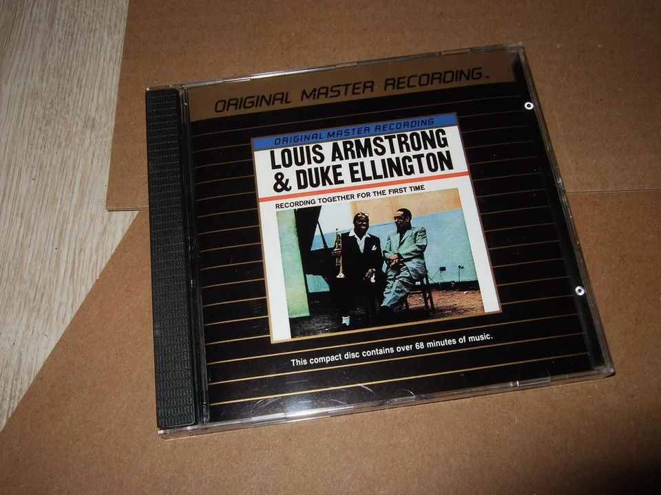 LOUIS ARMSTRONG&DUKE ELLINGTON : TOGETHER 24KT GOLD CD 1988 MFSL ULTRADISC UDCD - Bild 1 von 3