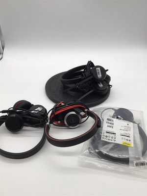 Lot of 5 Jabra Evolve 20/30 II/40 Headsets HSC016 HSC060 HSC017