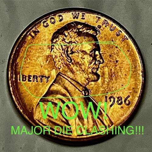 1986-P Lincoln Memorial Cent — photo from another recent sale