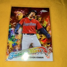 Topps 2023 Chrome Future Stars Steven Kwan Cleveland Guardians FS-14