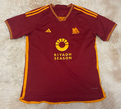 AS Roma 2023 - 2024 Home #21 Dybala Football Shirt Adidas Size L