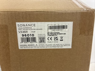 Sonance VX46R Visual Experience In-Ceiling Speakers Pair Small Round New