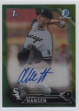 2016 Bowman Draft Chrome Pick Green Refractor 64/99 Alec Hansen #CDA-AH Auto ms9