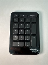 Microsoft Wireless Number Keypad 10-Key Model 1558,Not Tested - Need Battery 2