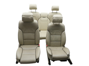 Sitze vorne hinten Innenausstattung belüftet Memory Leder beige Audi A8 4E D3