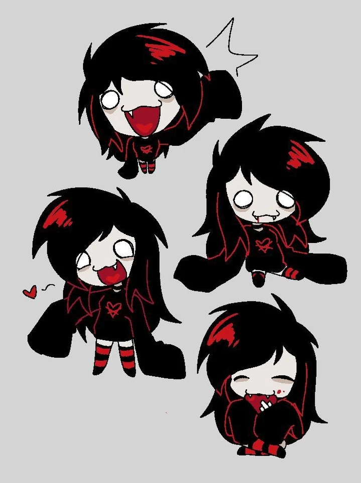 Wolf Cut Black and Red Bob Wig for Women Costume Accessory 🌹💋 Romantic EMO - Image 4 of 4