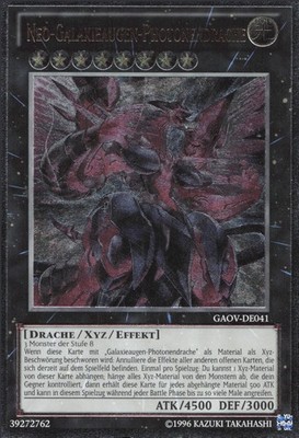 YuGiOh Neo-Galaxieaugen-Photonendrache (V.2) GAOV-DE041 Ultimate Rare Good unl.
