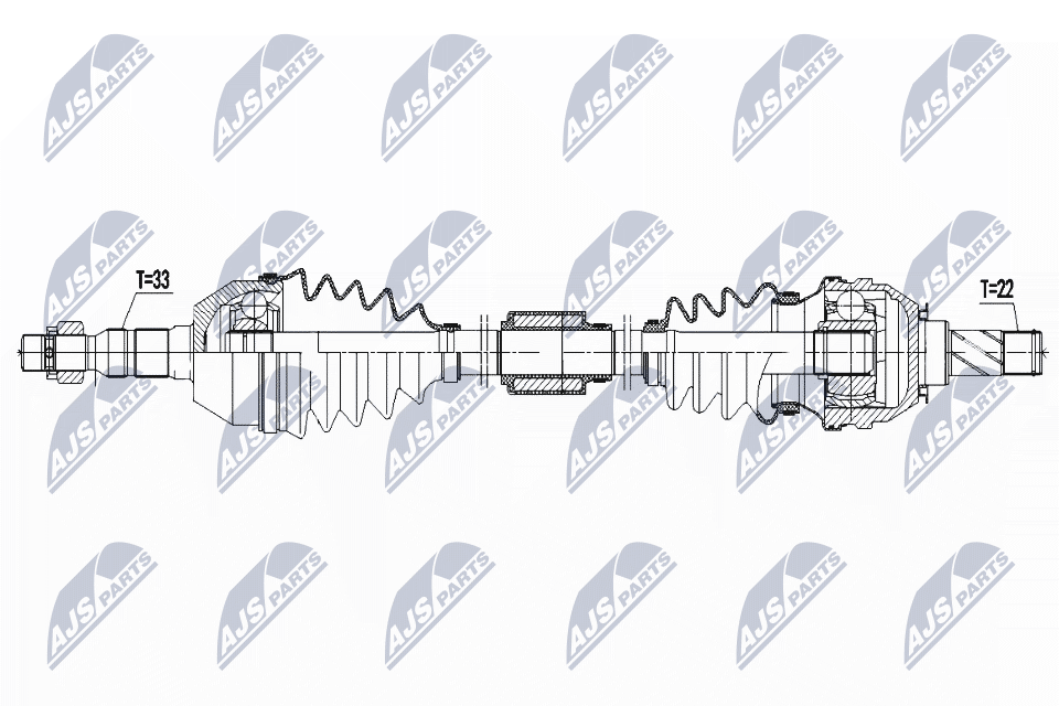 DRIVE SHAFT NPW-PL-125 FOR OPEL MERIVA/B/VAN/MPV A14/B14XER 1.4L 4cyl - Image 3