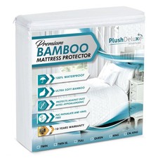 Premium Bamboo Mattress Protector   Twin Xl Size, Waterproof, Ultra Soft