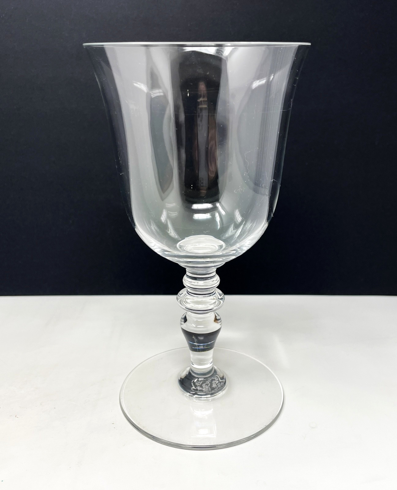 A Baccarat Crystal Vence Provence Water Goblet 6 1/4" Signed France