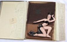 Vtg French Room 407 FF Keyhole Cuban Duchess Heel Dark SEAMED STOCKINGS 10 31"