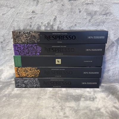 original line Nespresso Variety 50pk Arpeggio Roma Ristretto Livanto Capriccio
