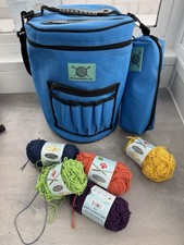 Knitting Bag Yarn Storage Tote for Crochet Hooks Yarn Project Accessory Storage