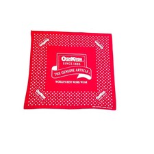 Vintage OshKosh B'Gosh Red Polka Dot Bandana Handkerchief Made in USA