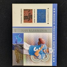 JOEY HARRINGTON 2002 Absolute Memorabilia #214 Rookie Premiere Material 620/825