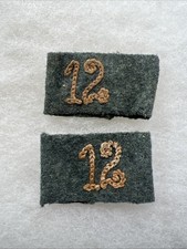 WW2 German Army 12th Signal Regiment Shoulder Board Loop Set (CC611