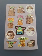 Star Wars Baby Yoda sticker sheet