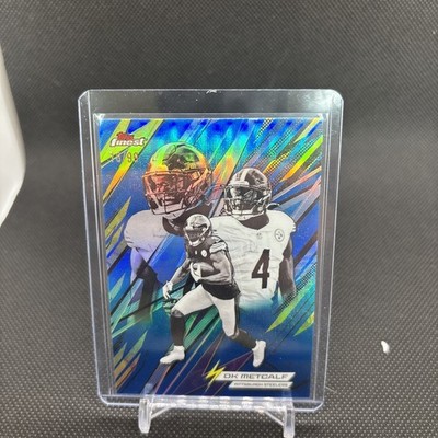 2025 Topps Finest Dk Metcalf 14/99 Power Players Steelers 