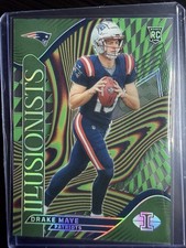 2024 PANINI ILLUSIONS ILLUSIONISTS 2 DRAKE MAYE EMERALD GREEN ROOKIE