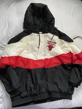 VTG Mens Apex One Chicago Bulls Puffer Coat Jacket Size XL Jordan VGC Pullover