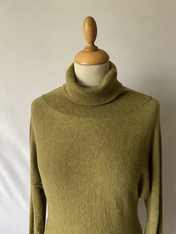 Suéter ISDA & Co 100 % cachemir puro cuello polo ala de murciélago. GRATIS UK Post Foto 2 de 4