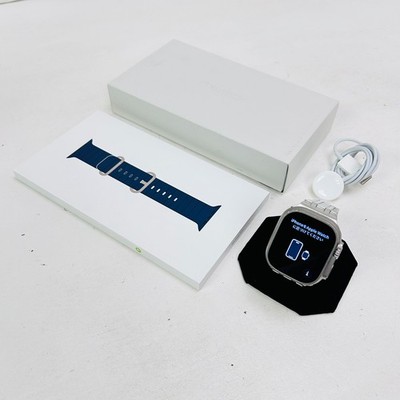 Apple Watch Ultra 2 (GPS + LTE) 49MM Titanium Case Blue Ocean Band w/ Extra Band