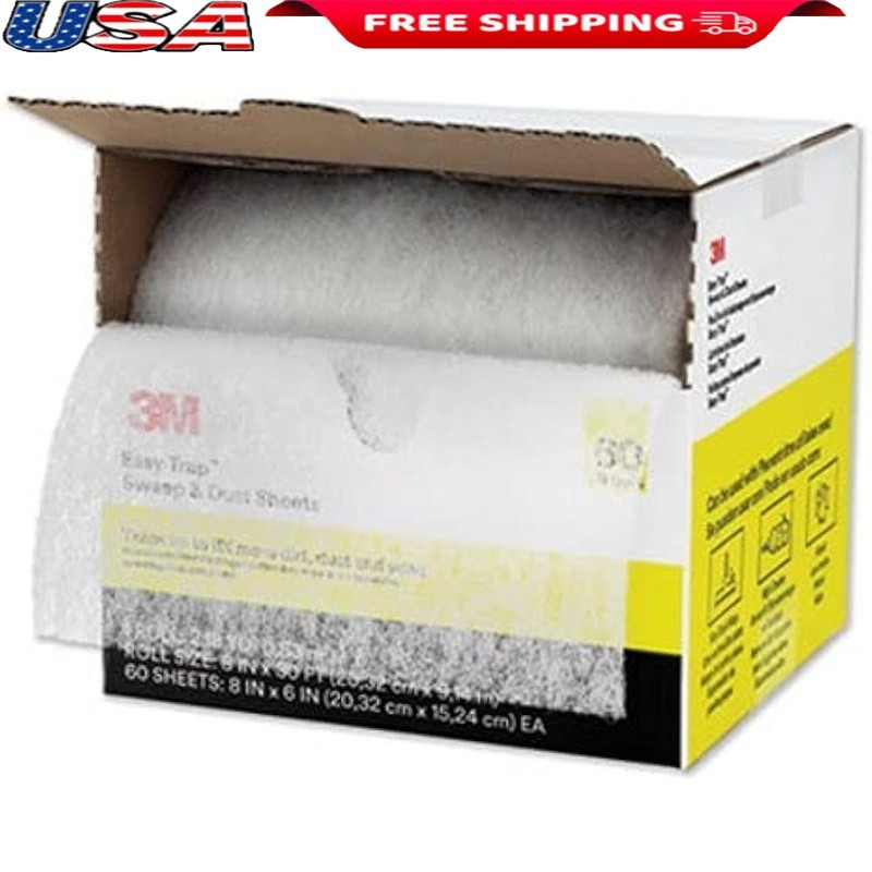 Easy Trap Duster 8in x 30ft Adjustable Dust Cleaning Sheets Tight Spaces New