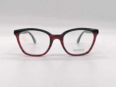 Brille VANNI V1480 A421 Vollrand Damen Schwarz Rot Brillengestell Eyeglasses