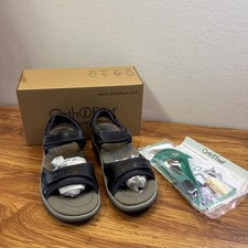Orthofeet Malibu Sandals Women's US Size 9 Black Comfort New in Box
