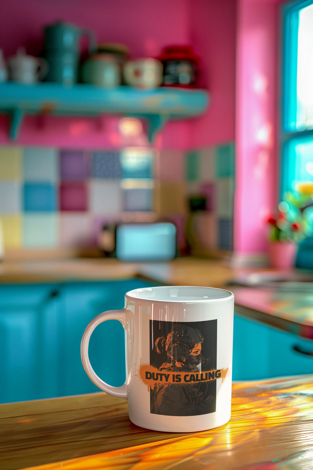 Duty is Calling Custom Design Ceramic Coffee Mug image 3