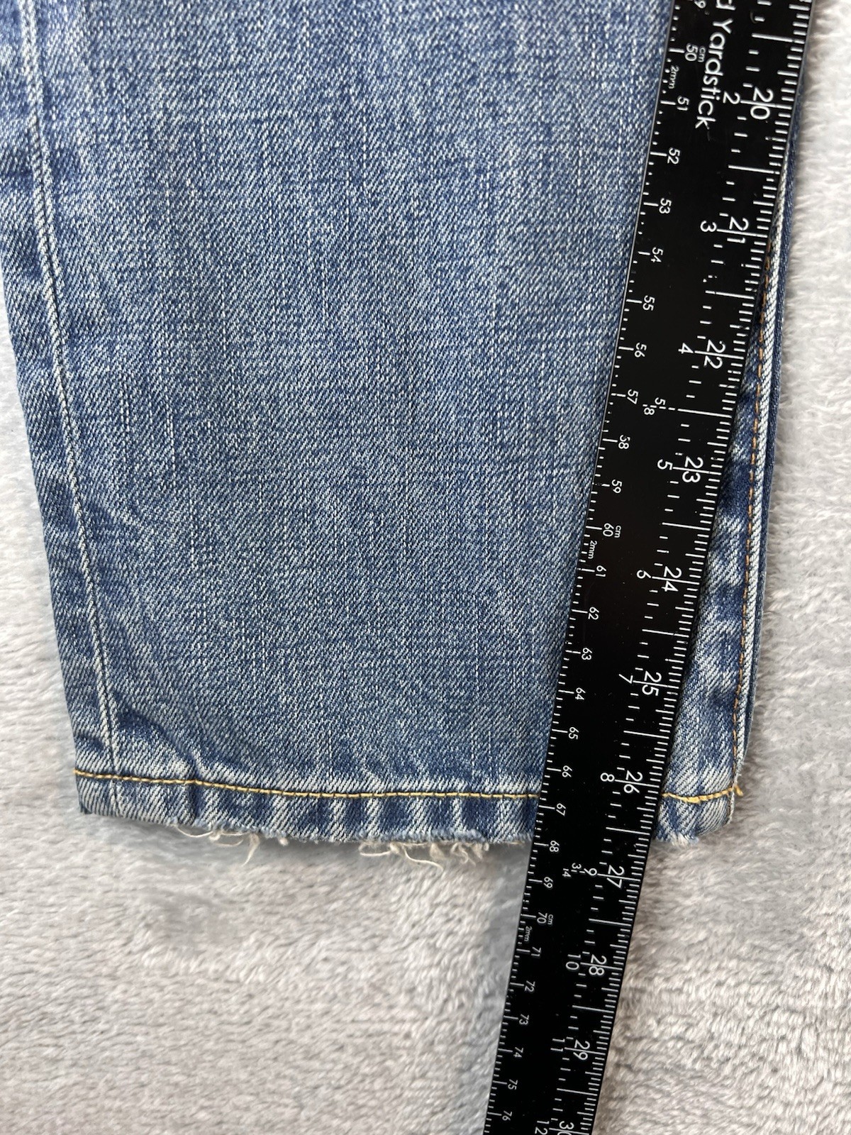 NSF Straight Slouch Patchwork Button Fly Jeans Wo… - image 10