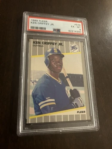 1989 Fleer #548 - Ken Griffey Jr. RC HOF PSA 6