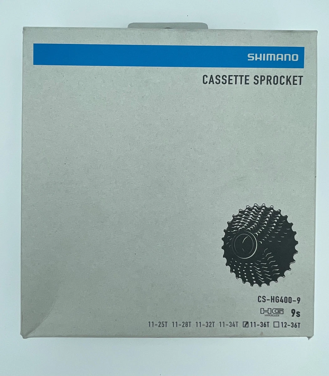 Cassette Shimano Hyperglide CS-HG400-9 - 9 Vitesses, 11-34 Dents, Neuve