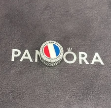 Pandora France Flag Exclusive Charm Bead S925 Sterling Silver