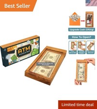 Portable Wooden Cash Gift Puzzle Box - Classic Brain Teaser for All Occasions