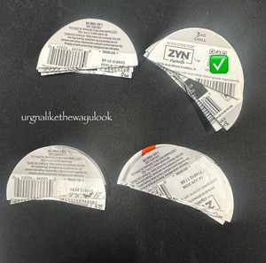 Lot 30 ZYN Rewards QR Codes New Unused Unclaimed Labels Only No Cans Empty