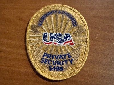 Vintage U.S. Security Associates Private Security Numbered Uniform Patch (#5435)